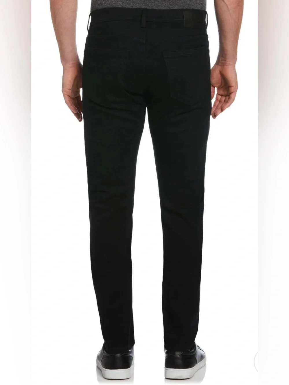 Perry Ellis Men’s Slim Fit Black Rinse 5-Pocket Denim Jeans